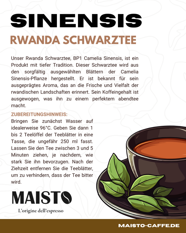 Schwarzer Tee - Ruanda 100g